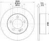 Bremsscheibe HELLA 8DD 355 117-141 Bild Bremsscheibe HELLA 8DD 355 117-141