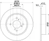 Bremsscheibe HELLA 8DD 355 117-301 Bild Bremsscheibe HELLA 8DD 355 117-301