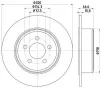 Bremsscheibe HELLA 8DD 355 117-411 Bild Bremsscheibe HELLA 8DD 355 117-411