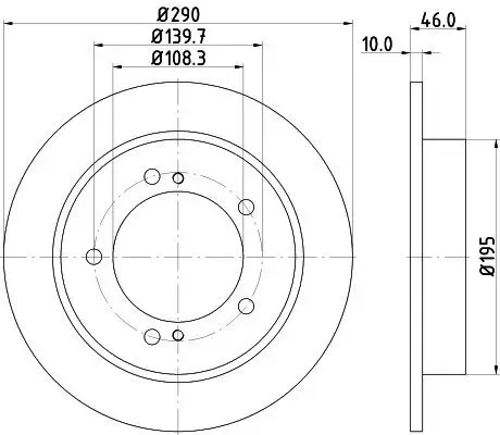 Bremsscheibe HELLA 8DD 355 117-941 Bild Bremsscheibe HELLA 8DD 355 117-941
