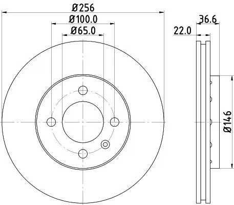 Bremsscheibe HELLA 8DD 355 118-261