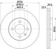 Bremsscheibe HELLA 8DD 355 118-261