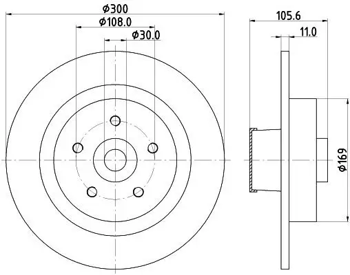 Bremsscheibe HELLA 8DD 355 123-441 Bild Bremsscheibe HELLA 8DD 355 123-441