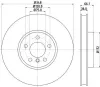 Bremsscheibe Vorderachse rechts HELLA 8DD 355 119-271 Bild Bremsscheibe Vorderachse rechts HELLA 8DD 355 119-271