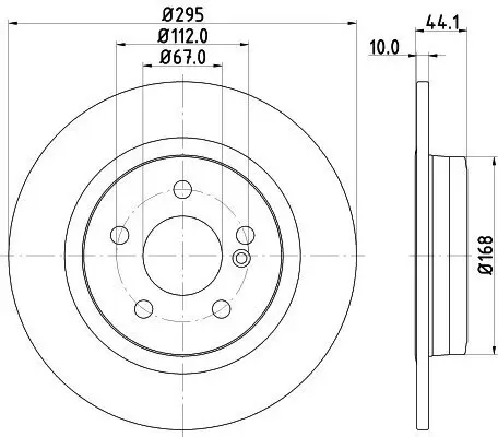 Bremsscheibe HELLA 8DD 355 119-421 Bild Bremsscheibe HELLA 8DD 355 119-421