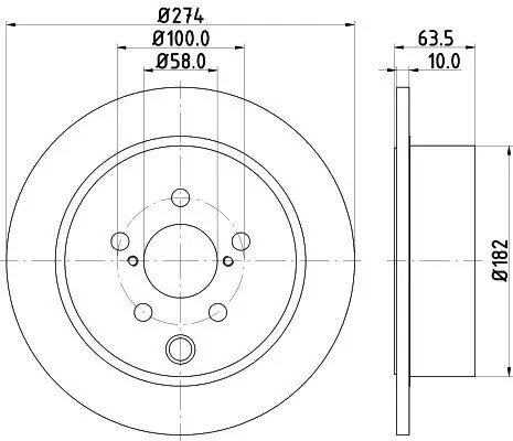 Bremsscheibe HELLA 8DD 355 120-341 Bild Bremsscheibe HELLA 8DD 355 120-341