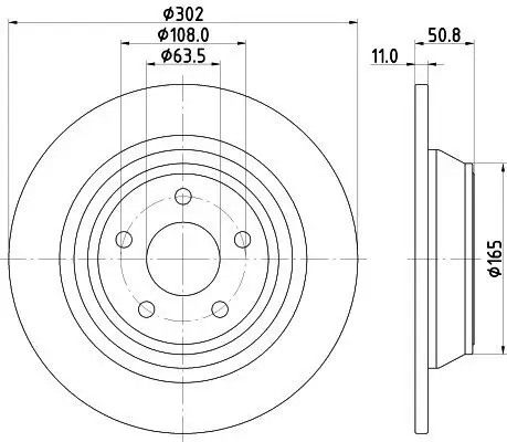Bremsscheibe HELLA 8DD 355 122-451 Bild Bremsscheibe HELLA 8DD 355 122-451