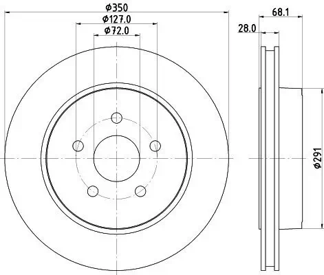 Bremsscheibe HELLA 8DD 355 120-911 Bild Bremsscheibe HELLA 8DD 355 120-911