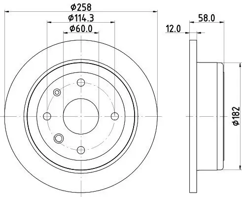 Bremsscheibe HELLA 8DD 355 120-921 Bild Bremsscheibe HELLA 8DD 355 120-921