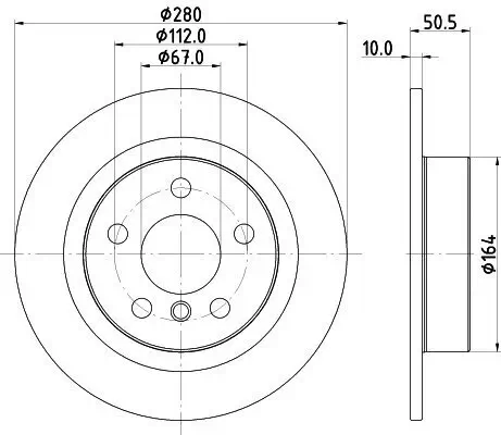 Bremsscheibe HELLA 8DD 355 122-661