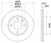 Bremsscheibe HELLA 8DD 355 123-121 Bild Bremsscheibe HELLA 8DD 355 123-121