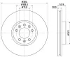 Bremsscheibe HELLA 8DD 355 125-411