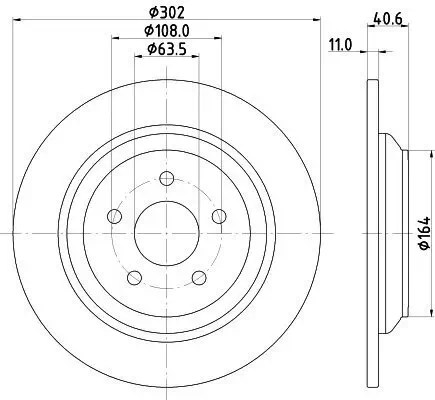 Bremsscheibe HELLA 8DD 355 126-571 Bild Bremsscheibe HELLA 8DD 355 126-571
