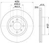 Bremsscheibe Vorderachse HELLA 8DD 355 126-941 Bild Bremsscheibe Vorderachse HELLA 8DD 355 126-941