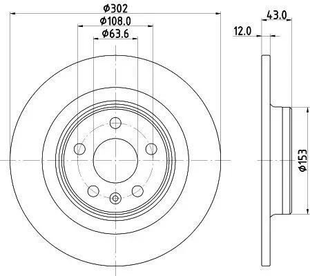 Bremsscheibe HELLA 8DD 355 126-991