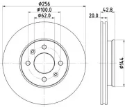 Bremsscheibe HELLA 8DD 355 130-001