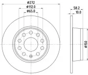 Bremsscheibe HELLA 8DD 355 131-811