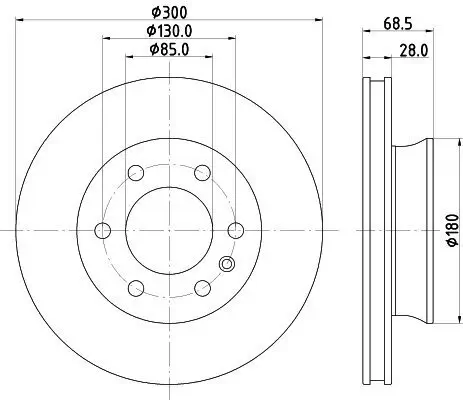 Bremsscheibe HELLA 8DD 355 131-891