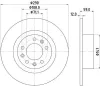 Bremsscheibe Hinterachse HELLA 8DD 355 132-841 Bild Bremsscheibe Hinterachse HELLA 8DD 355 132-841