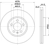 Bremsscheibe HELLA 8DD 355 132-891