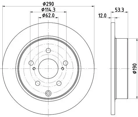 Bremsscheibe HELLA 8DD 355 132-591 Bild Bremsscheibe HELLA 8DD 355 132-591