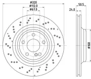 Bremsscheibe HELLA 8DD 355 133-271