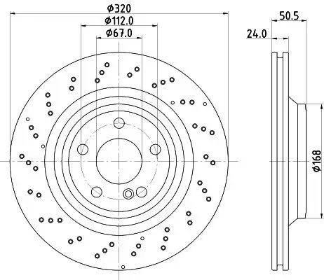 Bremsscheibe HELLA 8DD 355 133-271 Bild Bremsscheibe HELLA 8DD 355 133-271