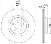 Bremsscheibe HELLA 8DD 355 134-631