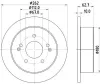 Bremsscheibe HELLA 8DD 355 133-341 Bild Bremsscheibe HELLA 8DD 355 133-341