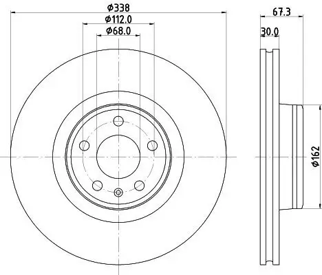 Bremsscheibe HELLA 8DD 355 135-151
