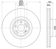 Bremsscheibe HELLA 8DD 355 135-201