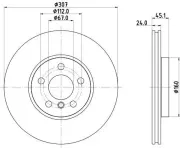 Bremsscheibe HELLA 8DD 355 135-121