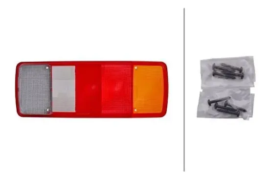 Lichtscheibe, Heckleuchte links rechts HELLA 9EL 122 689-051 Bild Lichtscheibe, Heckleuchte links rechts HELLA 9EL 122 689-051