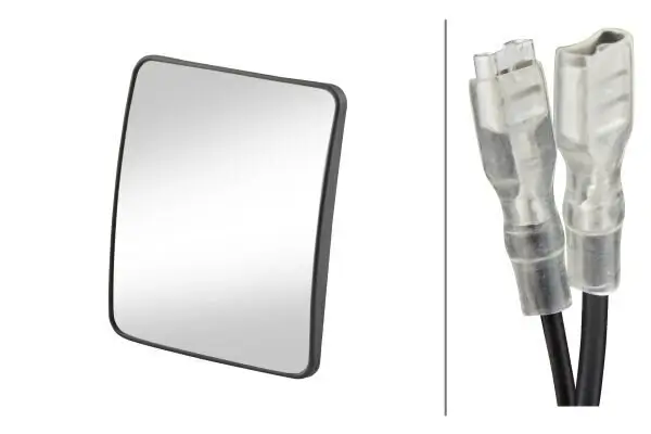 Spiegelglas, Außenspiegel 24 V beidseitig HELLA 9MX 562 846-002