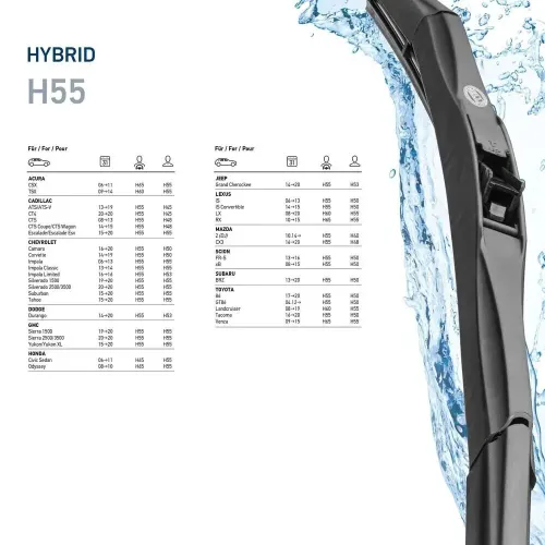 Wischblatt vorne HELLA 9XW 204 584-221 Bild Wischblatt vorne HELLA 9XW 204 584-221