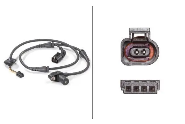 Sensor, Raddrehzahl 12 V Vorderachse links Vorderachse rechts HELLA 6PU 012 806-171