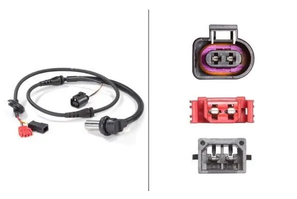 Sensor, Raddrehzahl 12 V Vorderachse HELLA 6PU 012 806-161