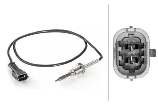 Sensor, Abgastemperatur vor Rußpartikelfilter HELLA 6PT 014 494-341 Bild Sensor, Abgastemperatur vor Rußpartikelfilter HELLA 6PT 014 494-341