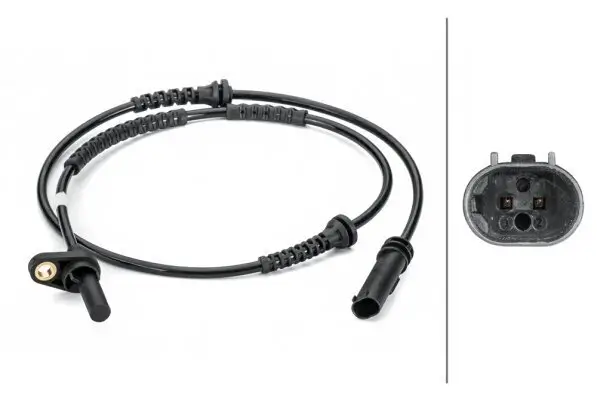 Sensor, Raddrehzahl Vorderachse HELLA 6PU 012 806-441