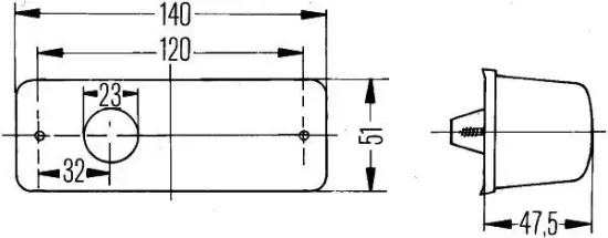 Zusatzblinkleuchte 12 V 24 V HELLA 2BM 006 692-021 Bild Zusatzblinkleuchte 12 V 24 V HELLA 2BM 006 692-021