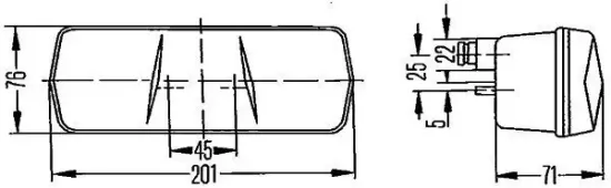 Heckleuchte 12 V 24 V rechts HELLA 2SD 001 680-281 Bild Heckleuchte 12 V 24 V rechts HELLA 2SD 001 680-281