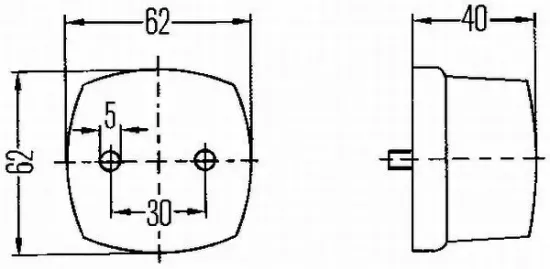 Schlussleuchte 24 V 12 V hinten rechts links rechts hinten links HELLA 2SA 003 057-021 Bild Schlussleuchte 24 V 12 V hinten rechts links rechts hinten links HELLA 2SA 003 057-021