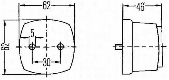 Seitenmarkierungsleuchte 12 V 24 V links rechts HELLA 2PS 003 057-051 Bild Seitenmarkierungsleuchte 12 V 24 V links rechts HELLA 2PS 003 057-051