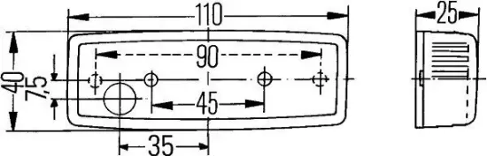 Schlussleuchte 12 V links rechts HELLA 2SA 006 717-001 Bild Schlussleuchte 12 V links rechts HELLA 2SA 006 717-001