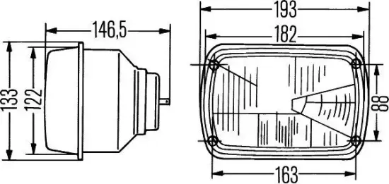 Hauptscheinwerfer 12 V HELLA 1AD 003 305-001 Bild Hauptscheinwerfer 12 V HELLA 1AD 003 305-001