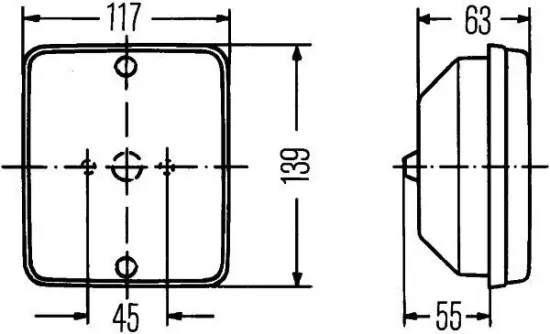 Nebelschlussleuchte 12 V links rechts HELLA 2NE 003 236-008 Bild Nebelschlussleuchte 12 V links rechts HELLA 2NE 003 236-008