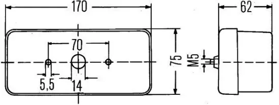 Heckleuchte 12 V 24 V rechts HELLA 2SD 002 582-021 Bild Heckleuchte 12 V 24 V rechts HELLA 2SD 002 582-021