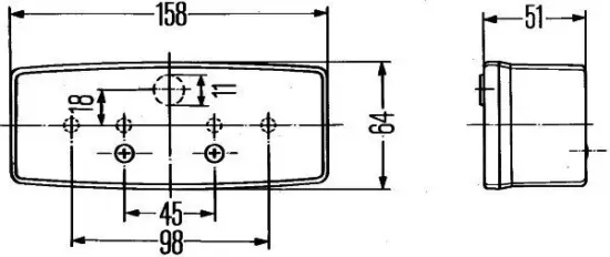 Heckleuchte 24 V 12 V links HELLA 2SD 003 184-031 Bild Heckleuchte 24 V 12 V links HELLA 2SD 003 184-031