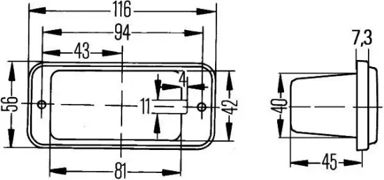 Einstiegsleuchte 12 V 24 V HELLA 2XT 002 452-037 Bild Einstiegsleuchte 12 V 24 V HELLA 2XT 002 452-037
