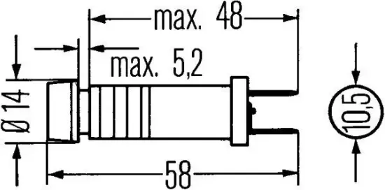 Kontrollleuchte 12 V 24 V HELLA 2AA 003 257-011 Bild Kontrollleuchte 12 V 24 V HELLA 2AA 003 257-011